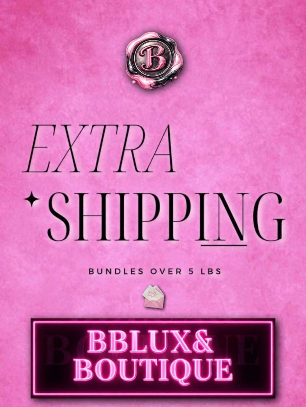 Extra Shipping for Bundles Over 5 lbs